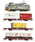 Roco 61487 - H0 4-tlg. Zugset Elektrolok El16 mit Güterzug CargoNet der NSB; Ep. VI - Digital mit Sound